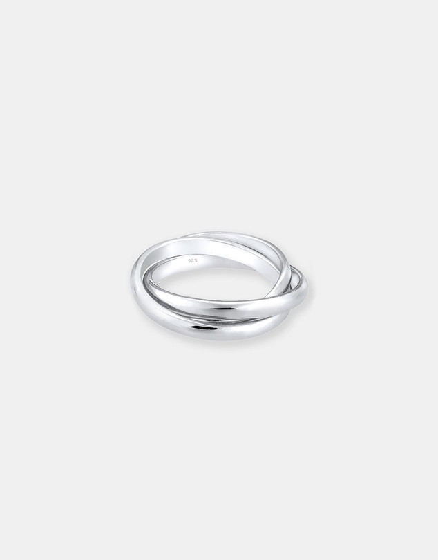 Elli Jewelry - Interwined Band Ring in 925 Silver