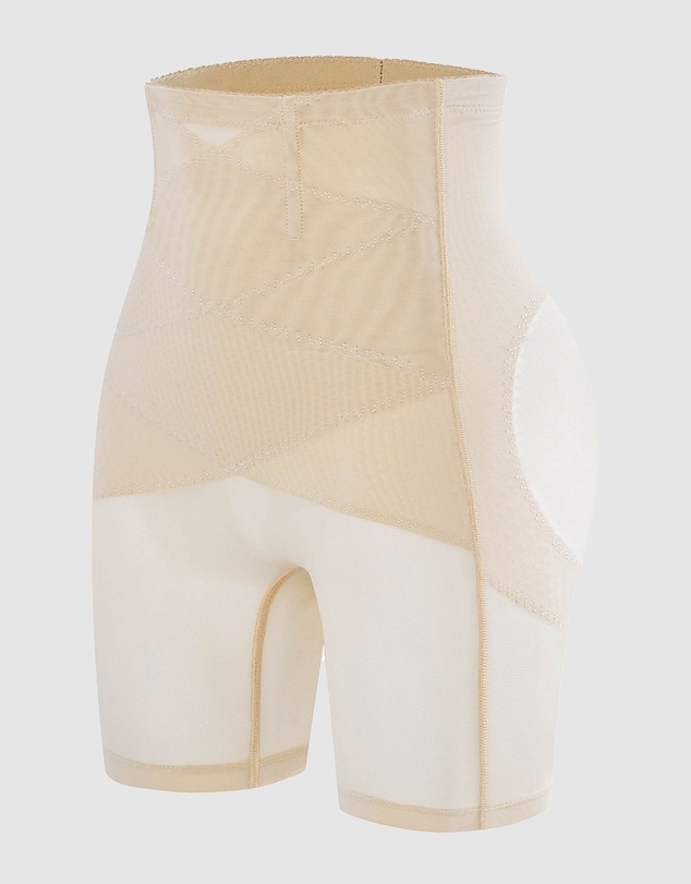 B Free Intimate Apparel - High Waist Power Mesh Tummy Control Shorts