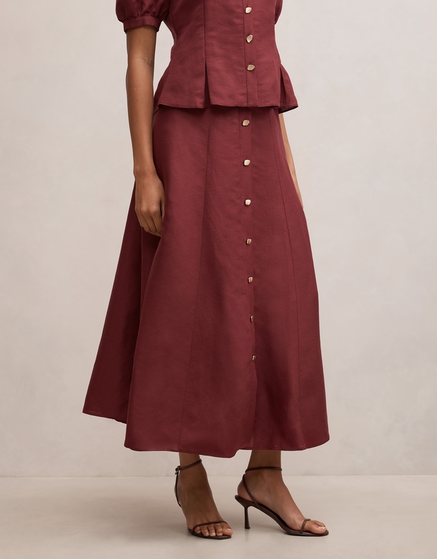 Forever New - Foster Button Maxi Skirt