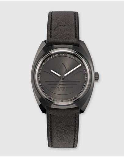 adidas Originals - Edition One - Black Case & Leather Band