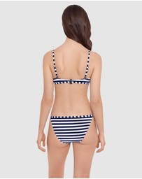 Polo Ralph Lauren - Pique Stripe Devin Low Rise Hipster Bikini Bottom