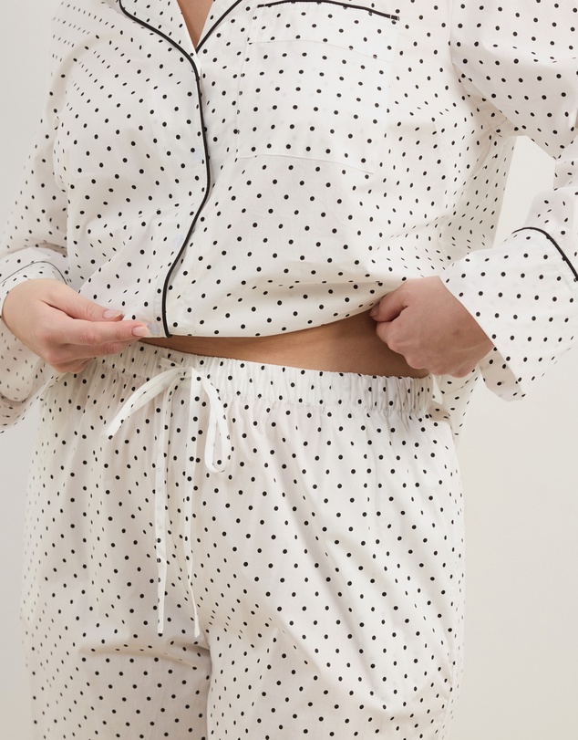 Atmos&Here Curvy - Riley Polka Dot Cotton PJ Set