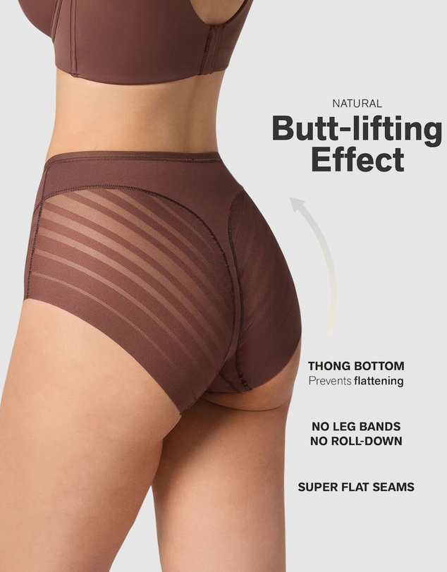 Leonisa - Lace Stripe Undetectable Seamless Shaping Brief