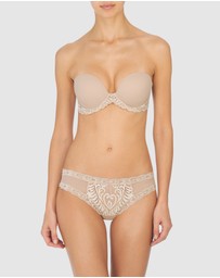 Natori - Feathers Convertible-to-Strapless Plunge Bra with Lace