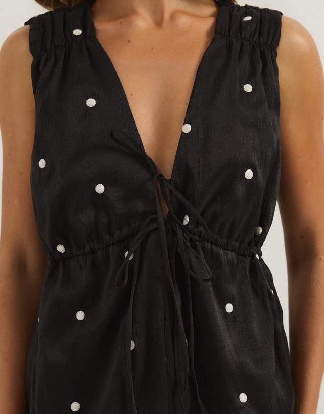Atmos&Here - Hanna Polka Dot Organza Mini Dress
