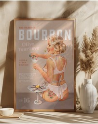 Olive et Oriel - Bourbon Babe Vol 16 by The Whiskey Ginger Art Print