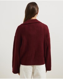 Atmos&Here - Nia Textured Knit Cardigan