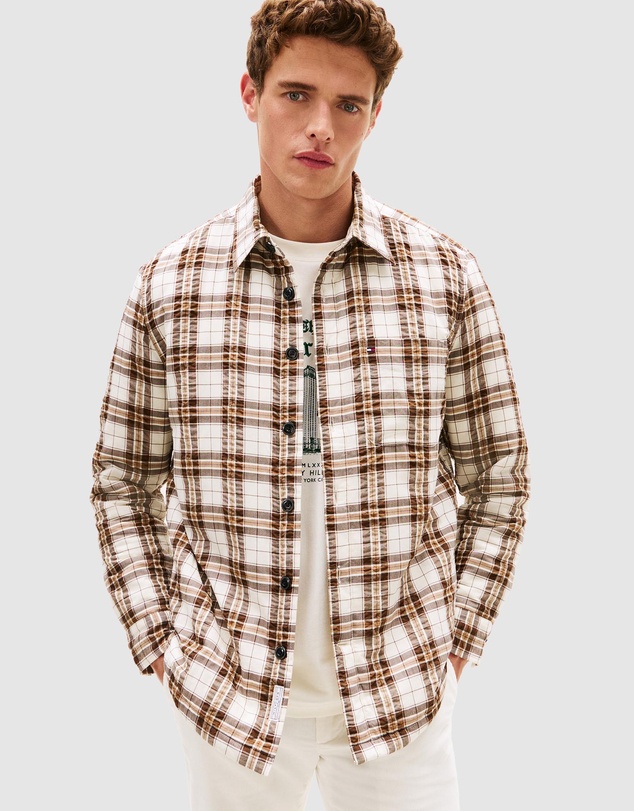 Tommy Hilfiger - Relaxed Fit Padded Seersucker Overshirt