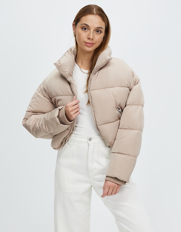 Cropped Puffer Jacket by Factorie Online | THE ICONIC | Australia