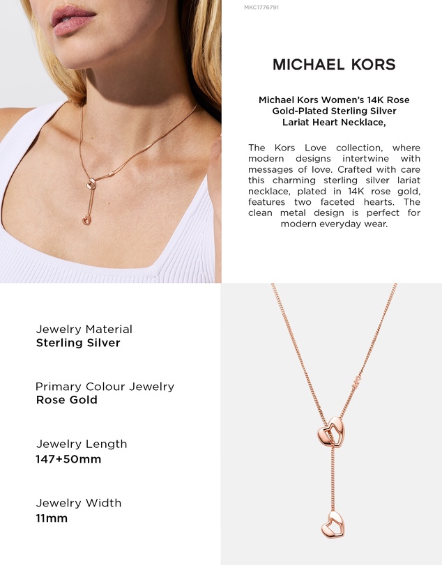 Michael Kors - Premium Rose Gold Tone Tone Necklace
