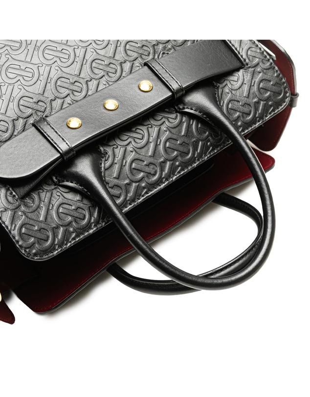 Pre-Loved by Azura Reborn - Pre-Loved Small TB Monogram Embossed Leather Belt Bag