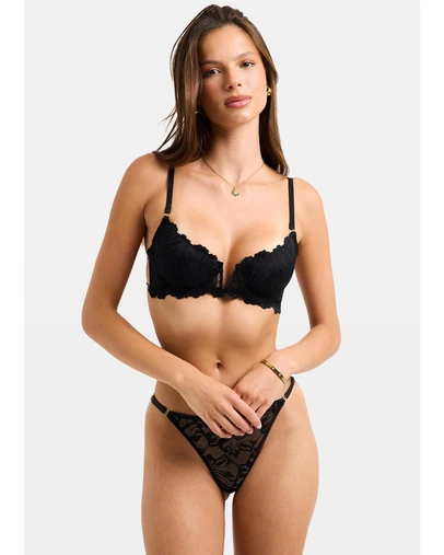 Love Notes - Rico Embroidery Mesh V Front Bra