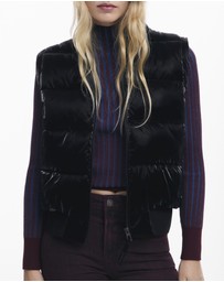Desigual - Shiny Convertible Padded Jacket