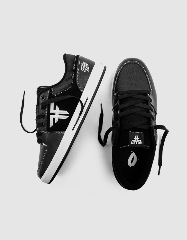 Fallen Footwear - Fallen Footwear Men Patriot 20 Year w/Pair Of Socks Shoes Black/White