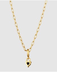 Elli Jewelry - Necklace Heart Sapphire 925 Sterling Silver