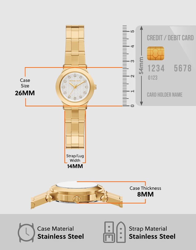 Michael Kors - Billie Gold Tone Analogue Watch