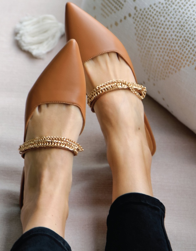 Belle & Bloom - On The Go Leather Flat