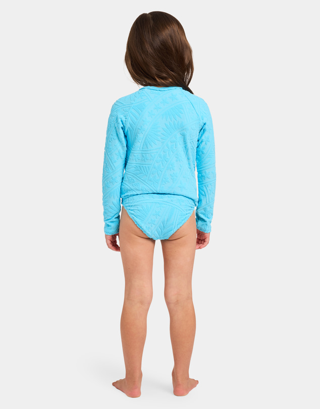 Roxy - Girls 2 to 7 Surf The Vibes Long Sleeve Rashguard Two Piece
