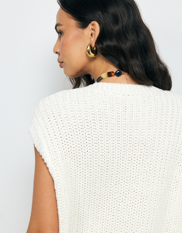 AERE - Mara Cable Knit Vest