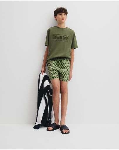 Dark Olive Geo