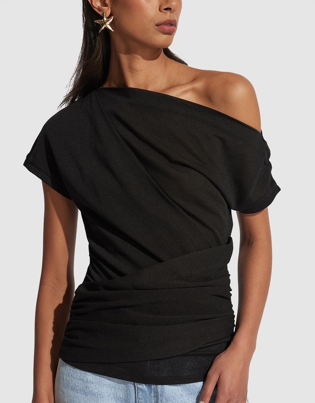 Decjuba - Ruby Gathered Top