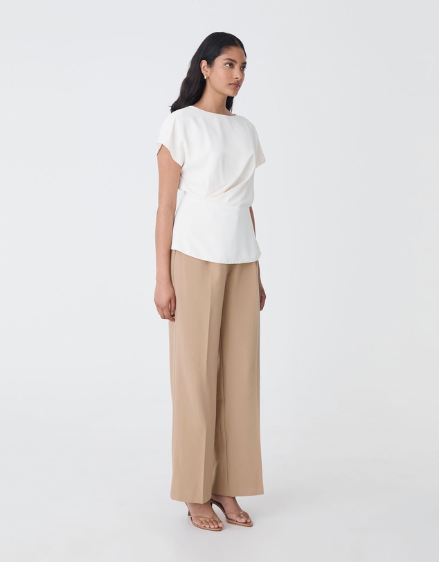 Forcast - Bonnie Gathered Peplum Top