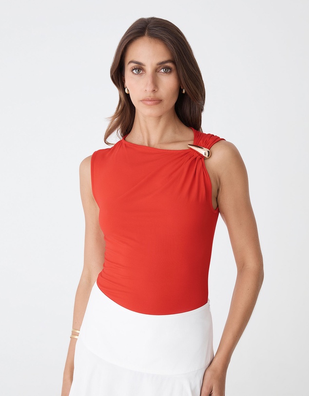 Forcast - Kirsty Bamboo Ruched Top