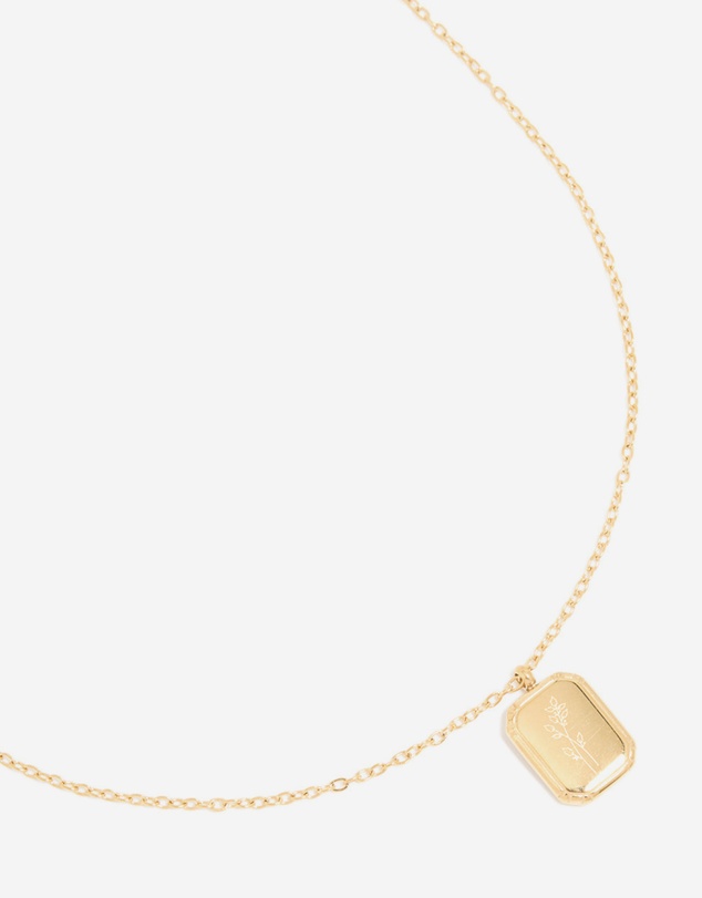 Lovisa - Waterproof Gold Plated Stainless Steel December Birth Flower Pointsettia Necklace