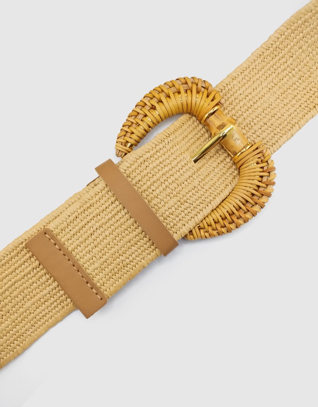 Miz Casa and Co - Rattan Plain Woven Belt