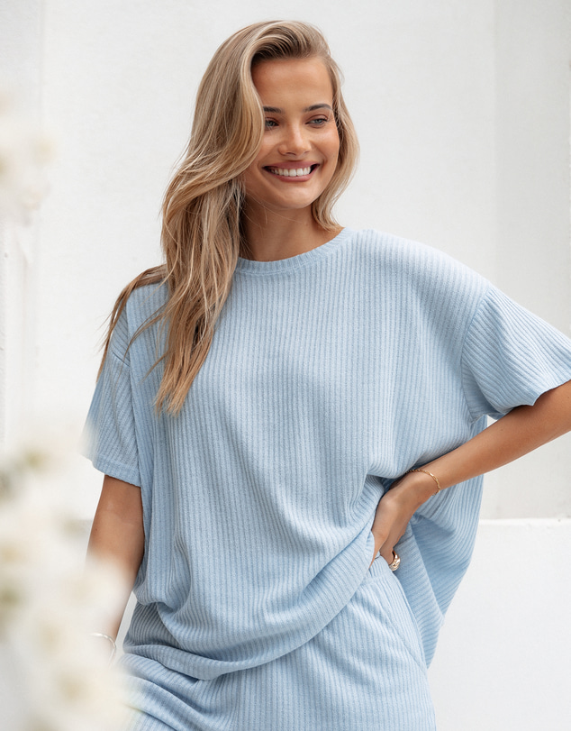 Petal & Pup - Granger Knit Short Set - Blue