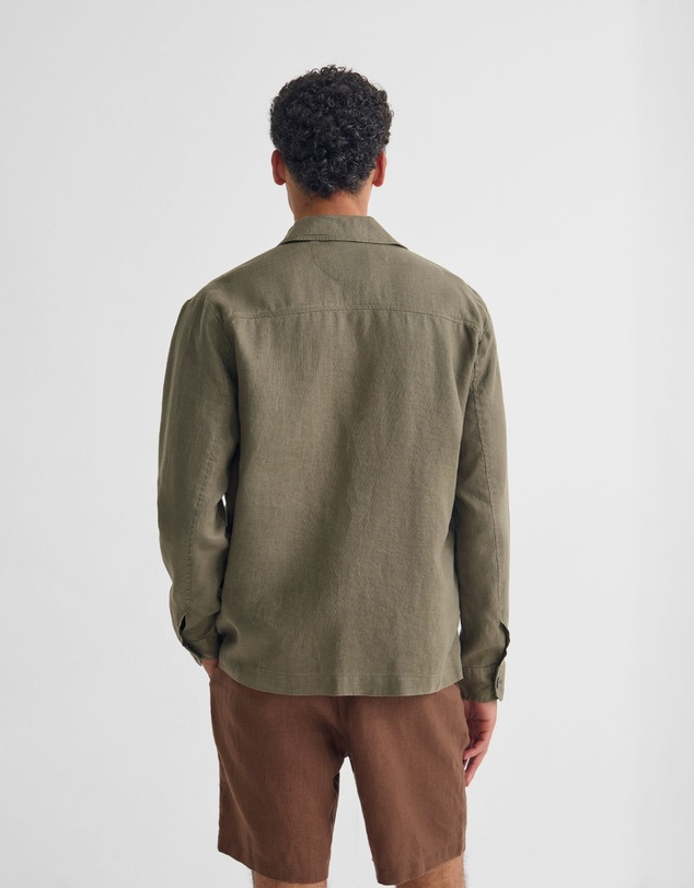 Oxford - Adem Linen Zip Bomber