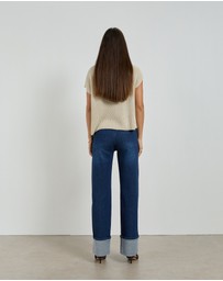 DRICOPER DENIM - Lina Mid Rise Straight Leg Jeans
