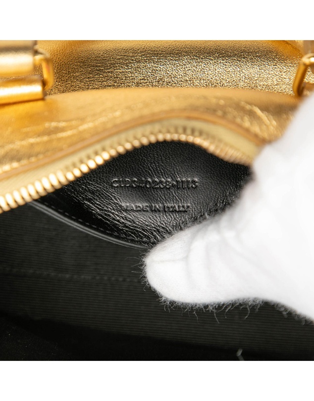 Pre-Loved by Azura Reborn - Pre-Loved Toy Metallic Leather Classic Duffle Satchel
