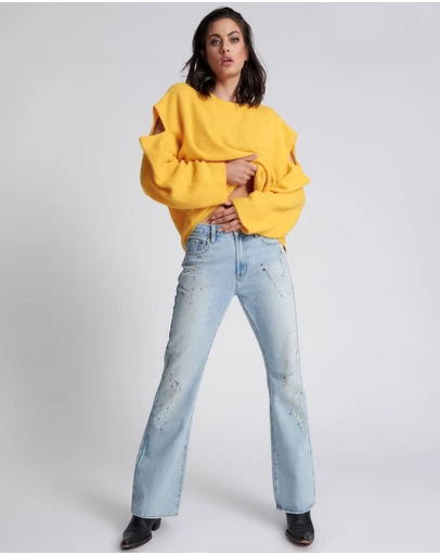 ONE TEASPOON - Fleetwood Artiste Charlie Slim High Waist Flared Jeans