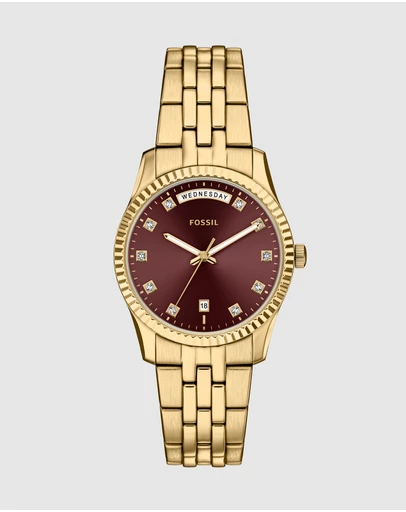 Fossil - Scarlette Gold Tone Analogue Watch