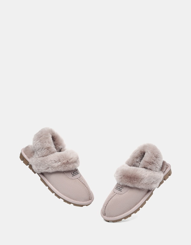 EVERAU - Australian Shepherd Ugg Waffle Fluffy Double Faced Sheepskin Upper House Shoes