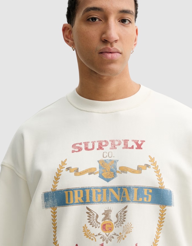 GUESS Originals - GUESS Originals Boxy Graphic Crewneck Sweatshirt