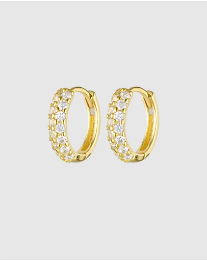 HOUSE OF SLANI - Tia Crystal Hoops