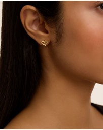 Ted Baker - Amorina Crystal Halo Heart Stud Earrings