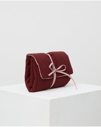Phile - Plush Change Mat Wrap - Burgundy
