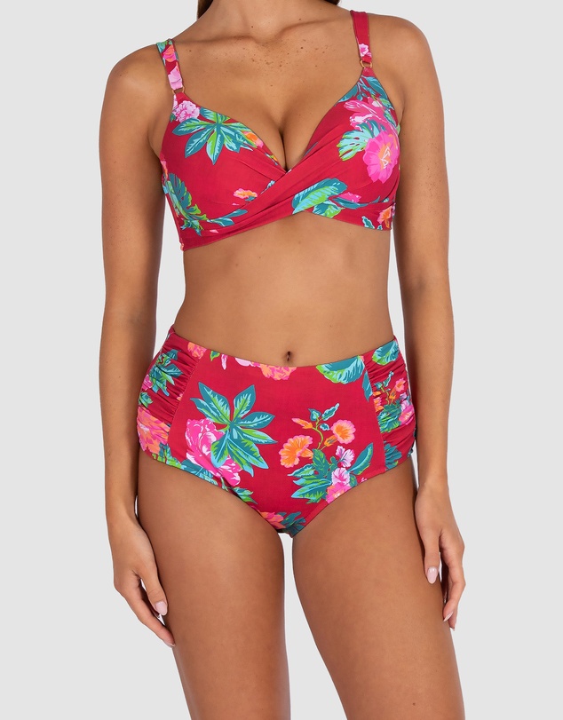 Baku Swimwear - Cala Luna Ruched High Waist Bikini Bottom