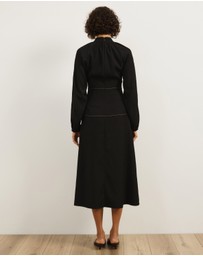 Atmos&Here - Raven Long Sleeve Maxi Dress