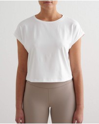 Aim'n - Soft Basic Roll-Sleeve Top