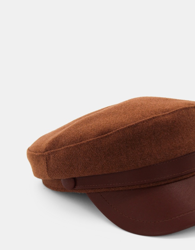 Morgan & Taylor - Keira Paper Boy Cap in Brown