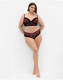 City Chic - Amelie Underwire Longline Bra - Black