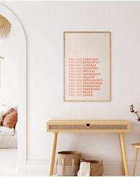 Olive et Oriel - You Are Fabulous Art Print