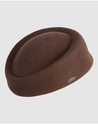 Max Alexander - Felt Brown Pillbox Hat