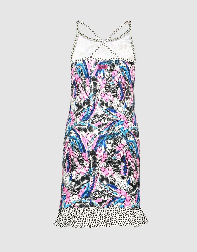 B.Nosy - Organic Feather Print Dress - Kids-Teens