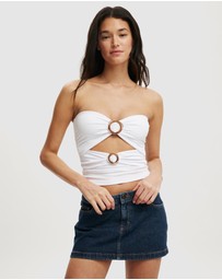 Cotton On - Scarlette Trim Detail Tube Top