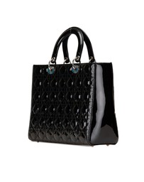 Pre-Loved by Azura Reborn - Pre-Loved dior Lady Dior Medium Patent Tote